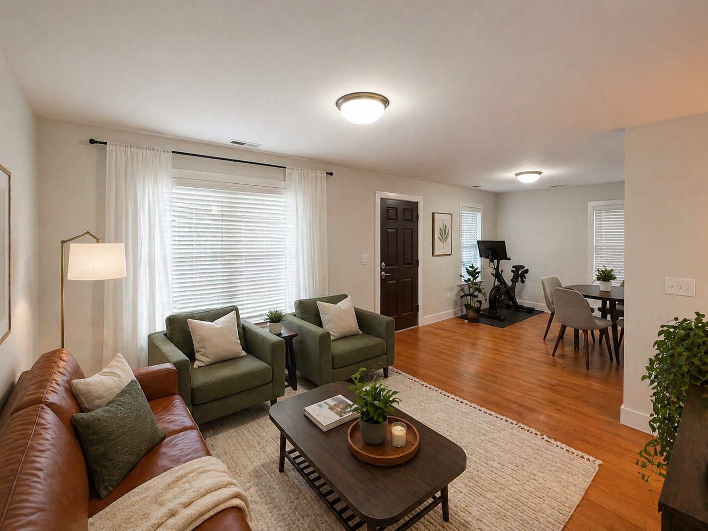 Living and dining space at Brickwalk Village
