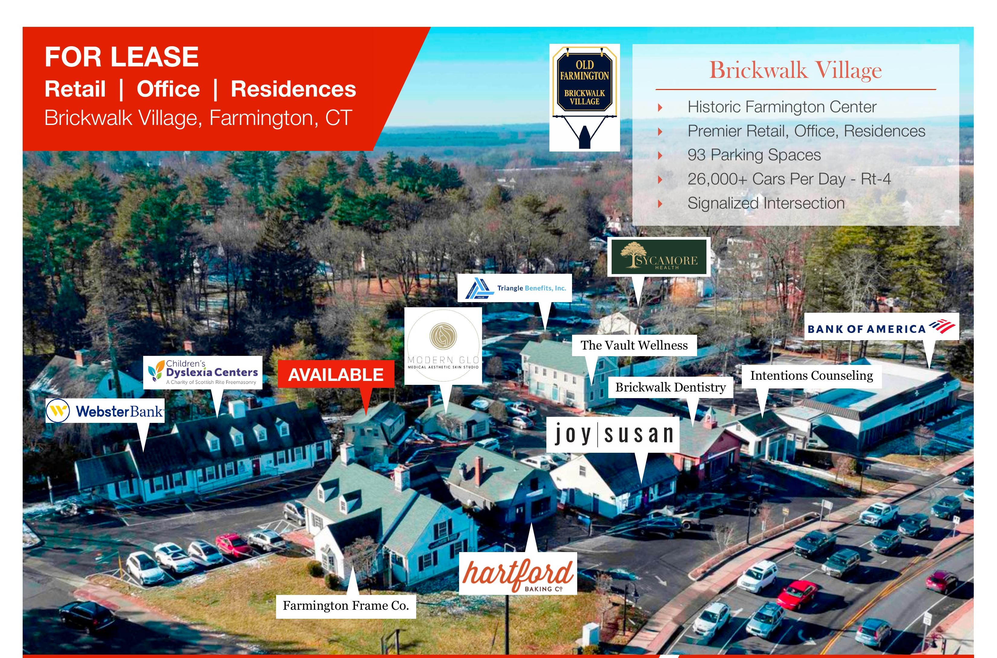 Brickwalk Village tenant location map